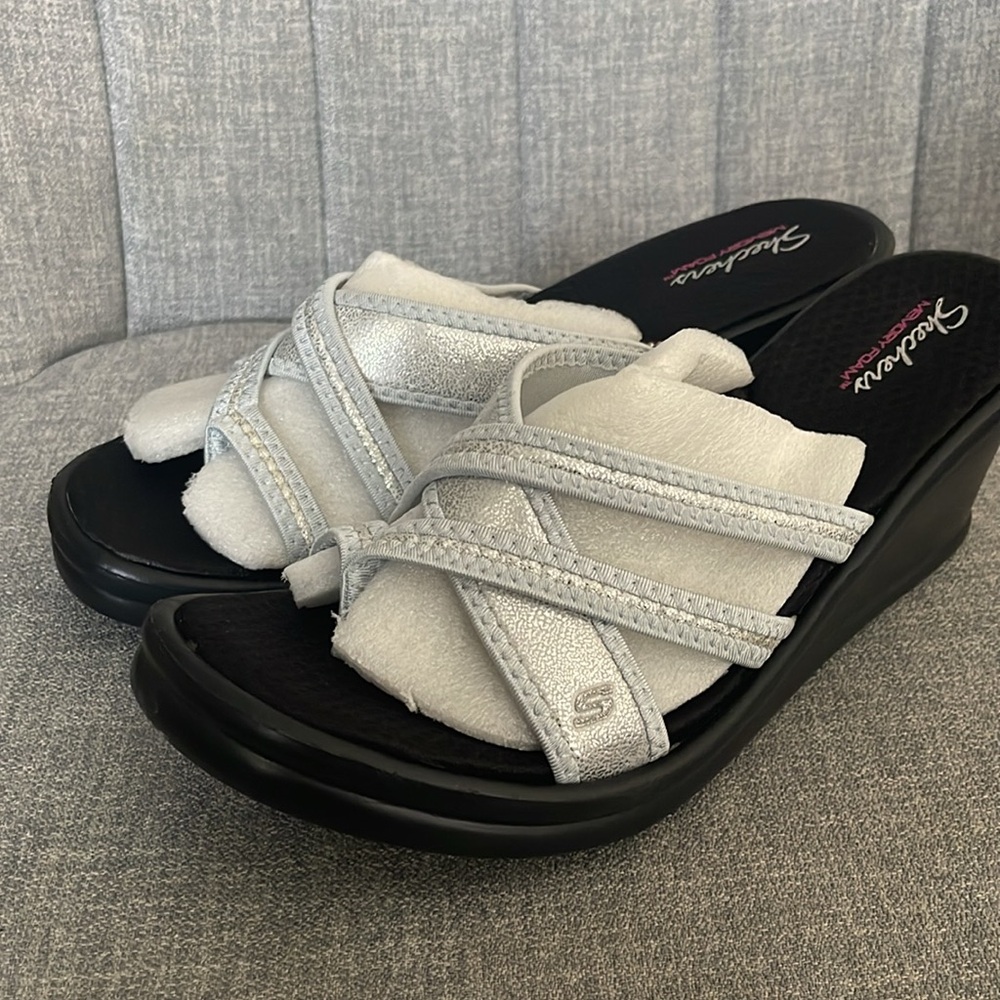 Skechers Women's Rumblers Wedge Sandal - Picture 2 of 6